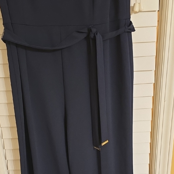 Tommy Hilfiger Navy Blue Sleeveless Sheath Jumpsuit Work - Picture 4 of 12